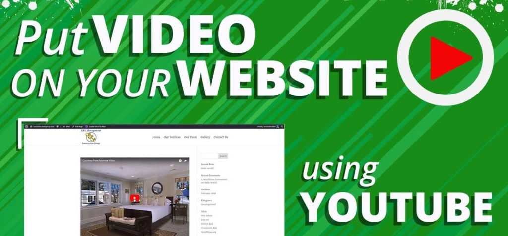 USING VIDEO ON YOUR WEBSITE