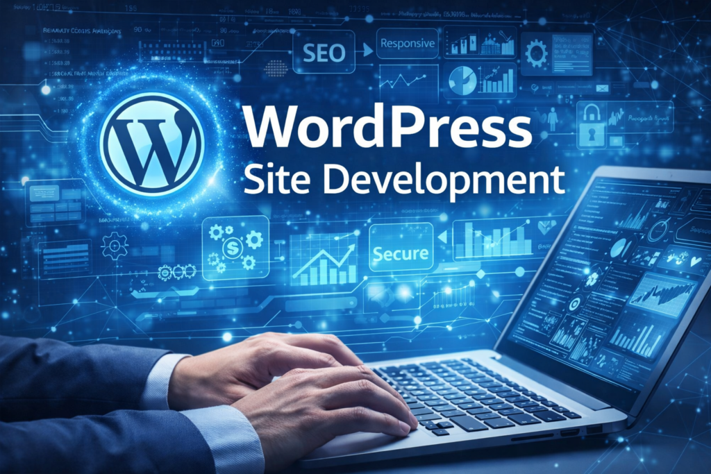 WordPress site development in action