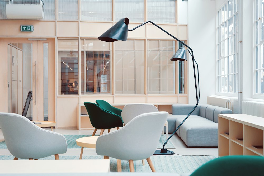 Modern London office workspace with digital marketing team